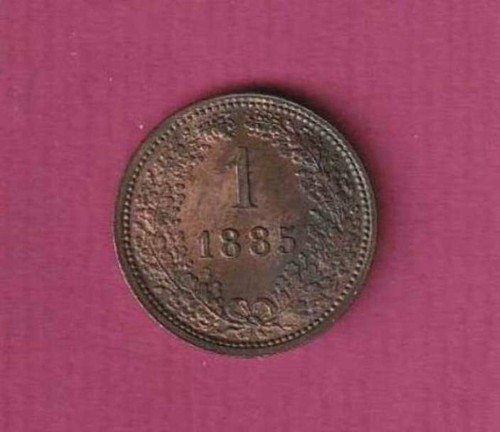1885 kreuzer f - 1885;, 1