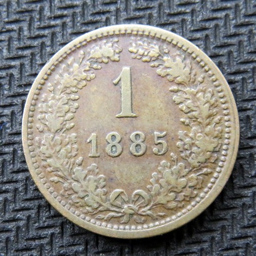Kreuzer 1885 coin austrian - 1885,